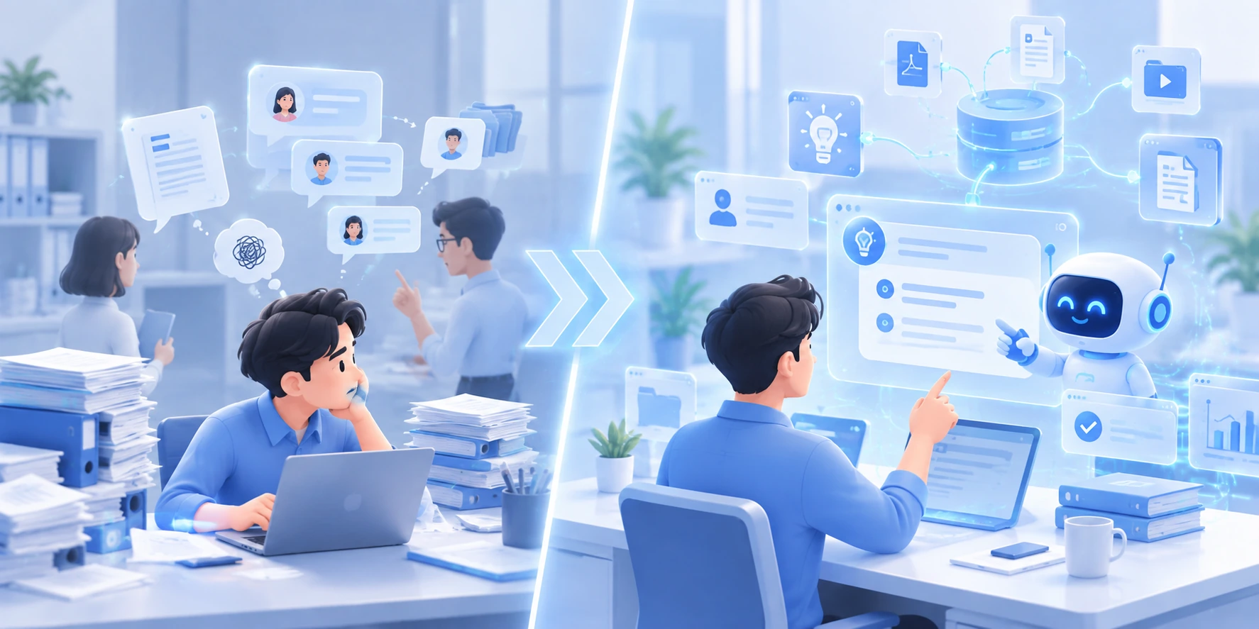 AI Agent 提供工作知識與決策建議的場景