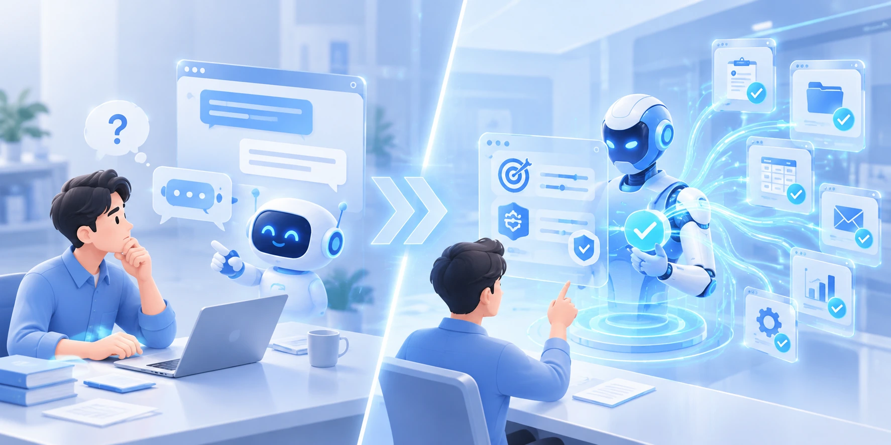 AI Agent 代理任務流程並執行工作的場景